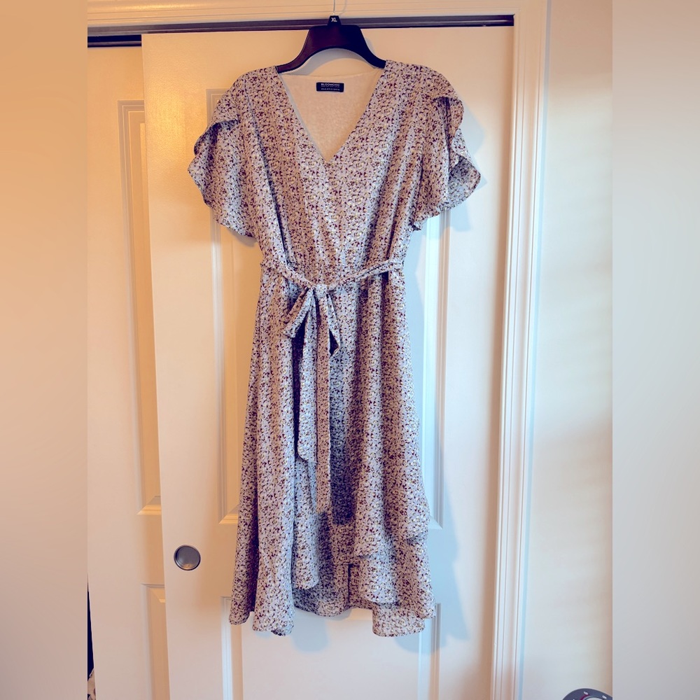 Floral belted dress